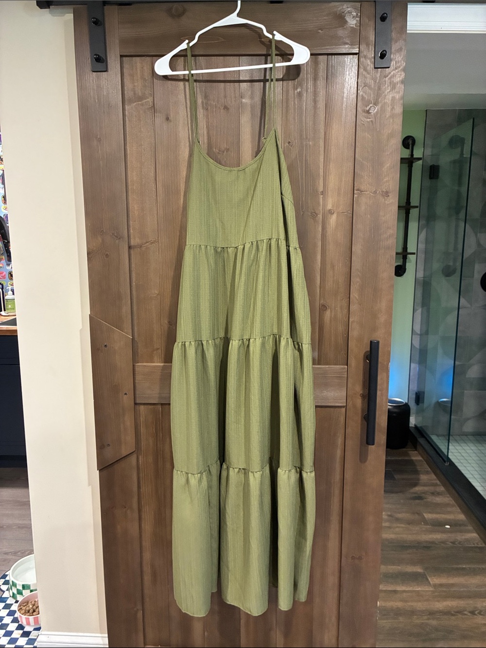 Green maxi dress size 4X